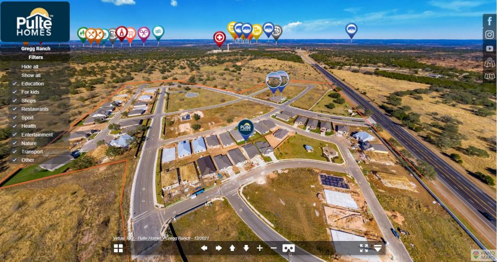 Pulte Homes Texas PanoMaps.us